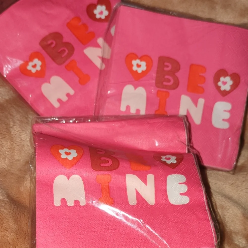 Valentine's Day Pink Party Napkins